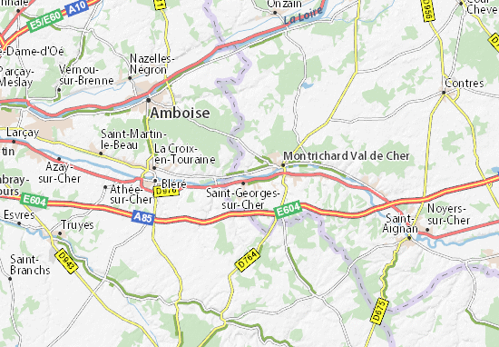 Mapa Chissay-en-Touraine