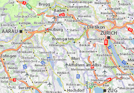 Waltenschwil Map