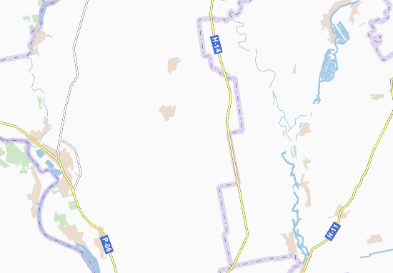 Kaart Plattegrond Chervonovolodymyrivka