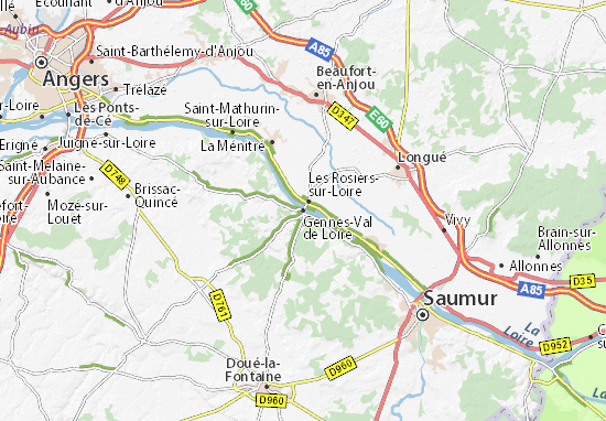 Carte-Plan Gennes-Val de Loire