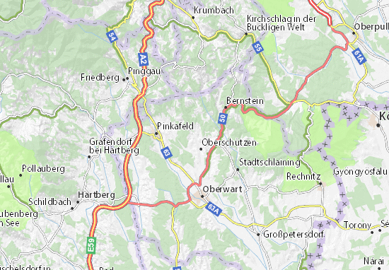 Mapa Willersdorf