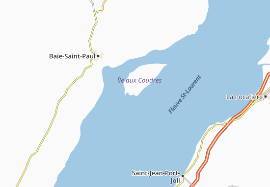 Mapa L&#x27;Isle-aux-Coudres