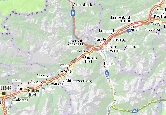 Karte Stadtplan Buch in Tirol