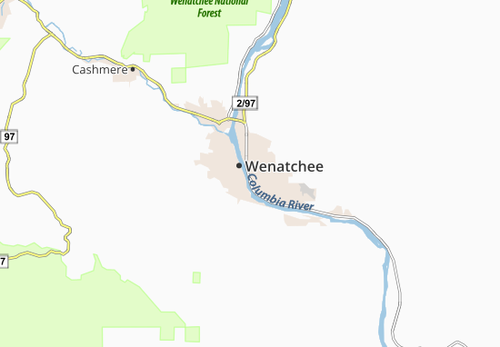 Mapa East Wenatchee