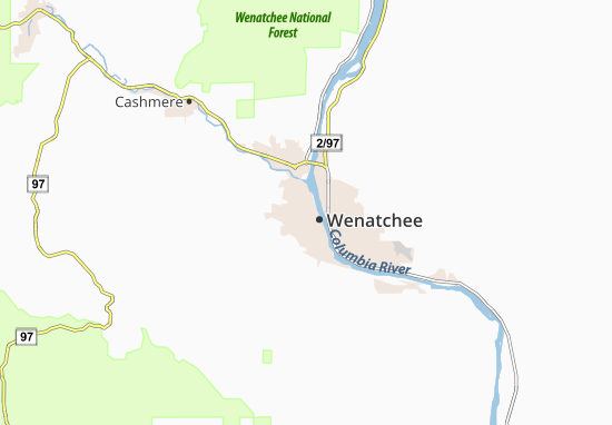 Mapa Wenatchee