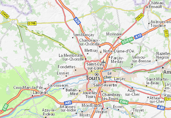 Mapa La Membrolle-sur-Choisille