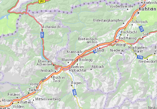 Karte Stadtplan Kramsach