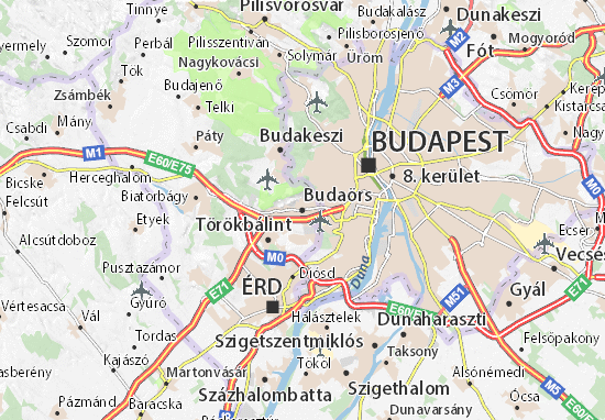 Mapa Budaörs