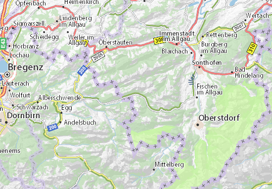 MICHELIN-Landkarte Balderschwang - Stadtplan Balderschwang - ViaMichelin