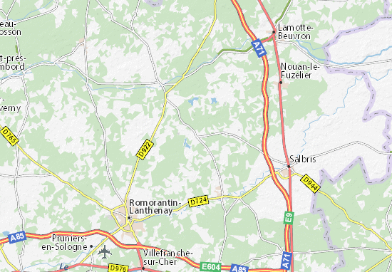 Mapa Marcilly-en-Gault