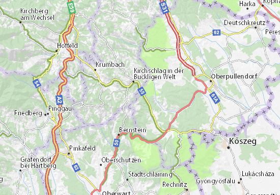 Mapa Steinbach im Burgenland