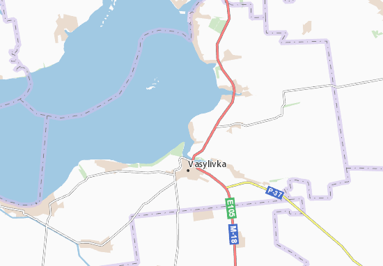 Mapa Verkhnya Krynytsya
