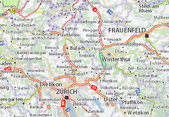 Mapa Oberembrach