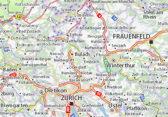 Karte Stadtplan Embrach