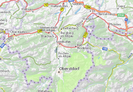 Mapa Tiefenbach