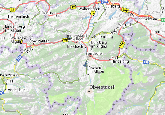 Mapa Hüttenberg