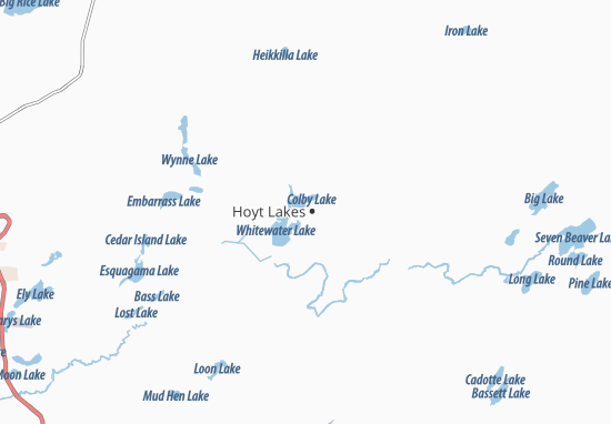 Mapa Hoyt Lakes
