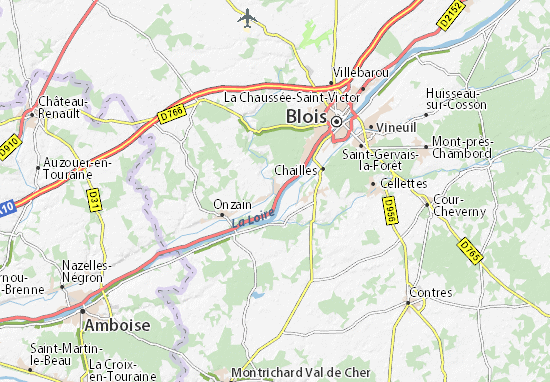 Mapa Chouzy-sur-Cisse