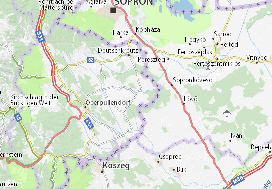 Mapa Kroatisch Minihof