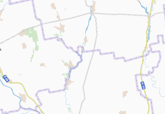 Karte Stadtplan Novosafronivka