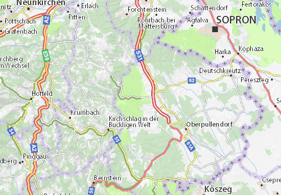 Mapa Neudorf bei Landsee