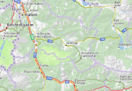 Karte Stadtplan Abtenau