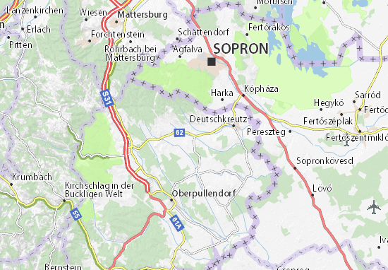Mapa Horitschon