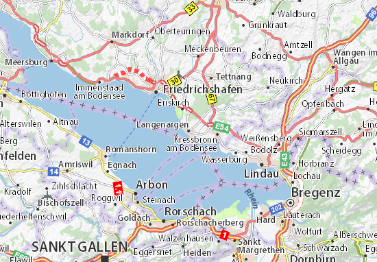 bodensee karte langenargen Karte Stadtplan Langenargen Viamichelin bodensee karte langenargen