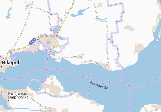 Mapa Novokyivka