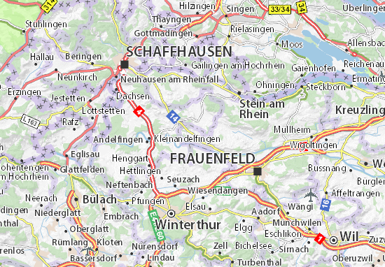 Karte Stadtplan Oberneunforn