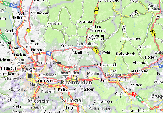 MICHELIN-Landkarte Nordschwaben - Stadtplan Nordschwaben - ViaMichelin