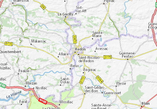 Karte Stadtplan Saint-Nicolas-de-Redon