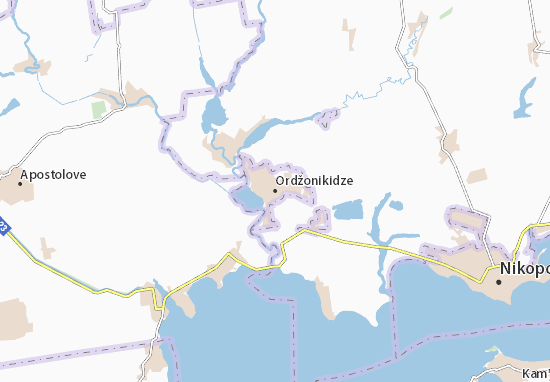 Mapa Ordžonikidze