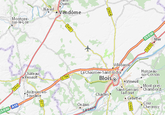 Mapa Landes-le-Gaulois