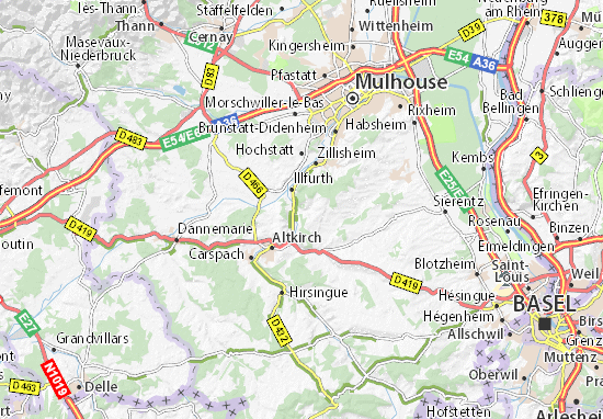 Mapa Tagolsheim