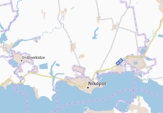 Karte Stadtplan Pivdenne