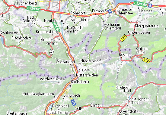 Karte Stadtplan Niederndorferberg
