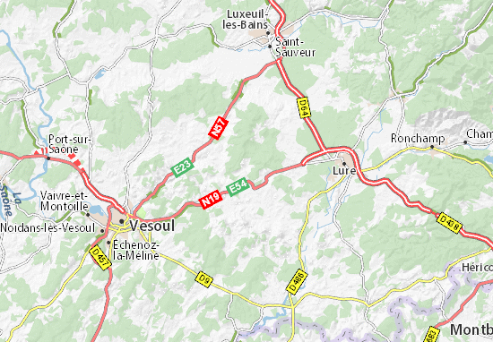 carte routiere de la creuse Carte détaillée La Creuse   plan La Creuse   ViaMichelin