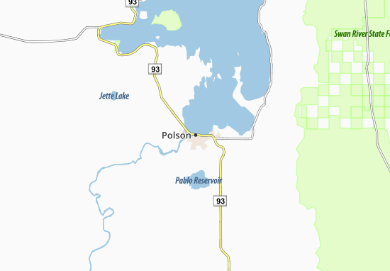 Mapa Polson