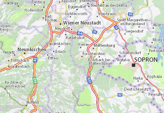 Mapa Forchtenstein