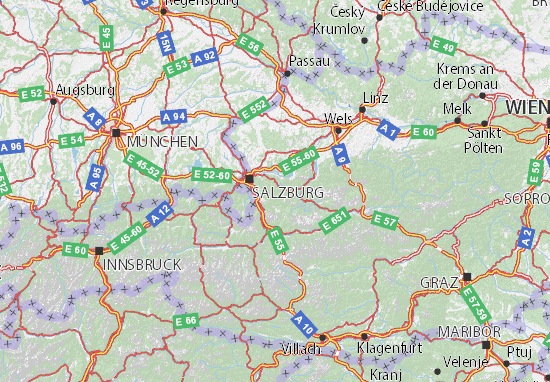 carte routiere autriche Carte détaillée Autriche   plan Autriche   ViaMichelin