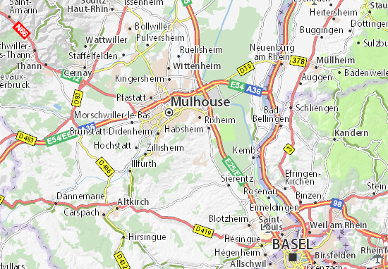 Mapa Zimmersheim