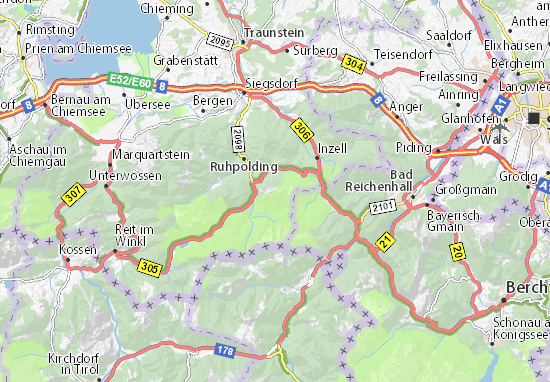 MICHELIN-Landkarte Rauschberg - Stadtplan Rauschberg - ViaMichelin