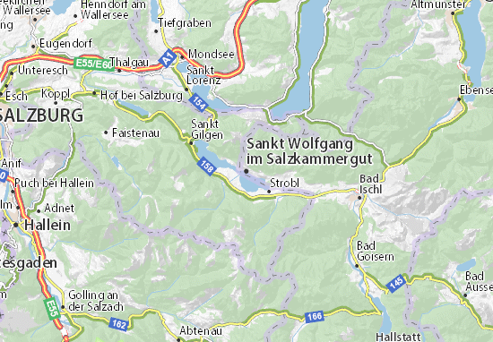 Sankt Wolfgang im Salzkammergut Map