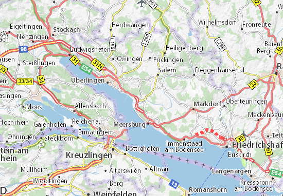 Karte Stadtplan Uhldingen