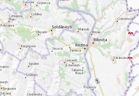 Karte Stadtplan Ţareuca