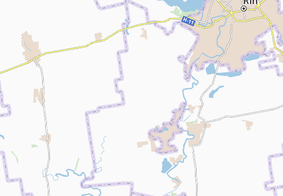 Karte Stadtplan Shyroka Dolyna
