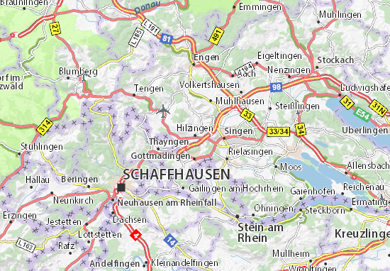 Hilzingen Map