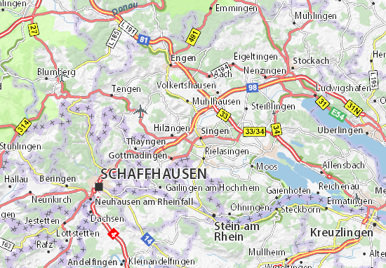 singen bodensee karte Karte, Stadtplan Hohentwiel   ViaMichelin