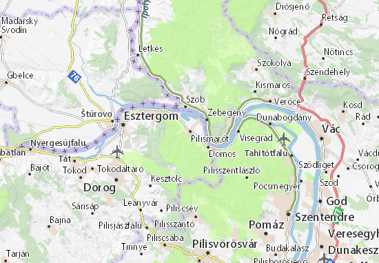 Karte Stadtplan Pilismarót